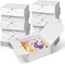 12-Pack White Gift Boxes with Ribbon, 10x10x4 Inches – Bridesmaid Proposal Boxes, Paper Gift Boxes for Wedding, Birthday, Baby Shower, Graduation (Alpine White)